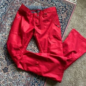 Y2K Women’s M Burton Dry Ride fitted women’s ski pant / snowboard pant in red